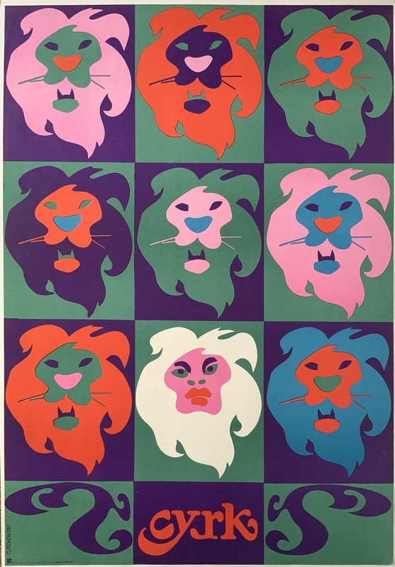 Circus Lions Heads Andy Warhol-style — Tadeusz Jodlowski